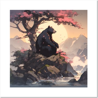 Japanese Black Bear Posters and Art